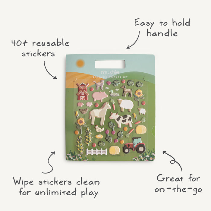 Reusable Farm Sticker Set - Nature Baby Outfitter