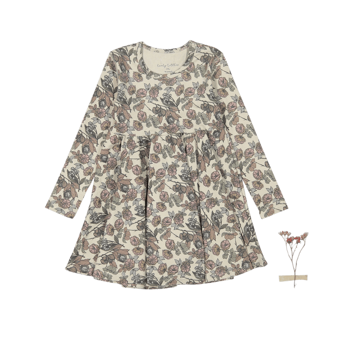 The Printed Long Sleeve Dress - Magnolia