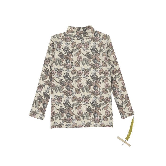 The Printed Turtleneck - Magnolia