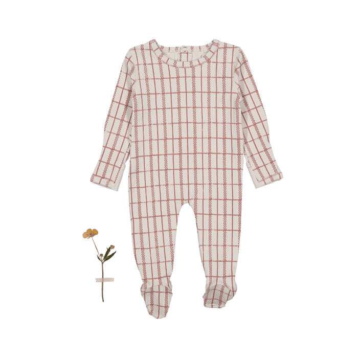 The Printed Romper - Mauve Check
