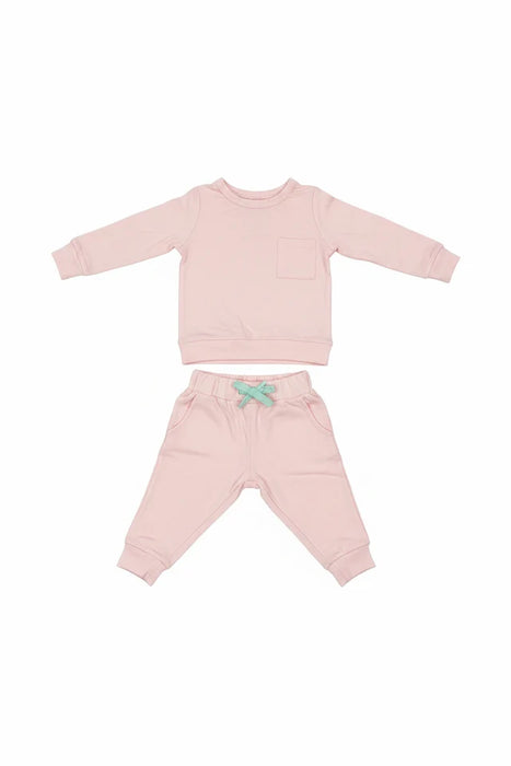 Sugar & Maple Two Piece Jogger Set- Light Pink