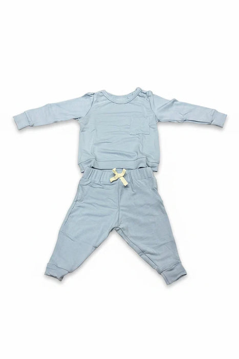 Sugar & Maple Two Piece Jogger Set- Light Blue