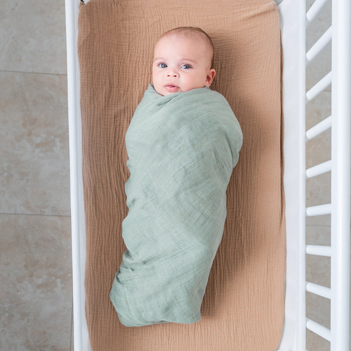 Muslin Swaddle Blanket, 47” x 47” in Fern, 1 Pack