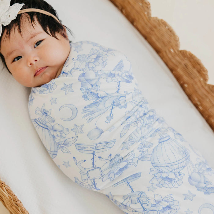 Vintage Carnival Bamboo Swaddle Blanket