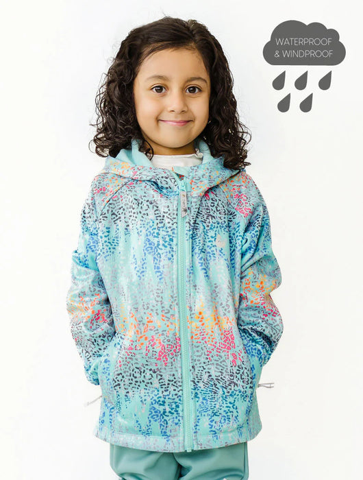 Rainbow Leopard All Weather Waterproof & Windproof Eco Hoodie