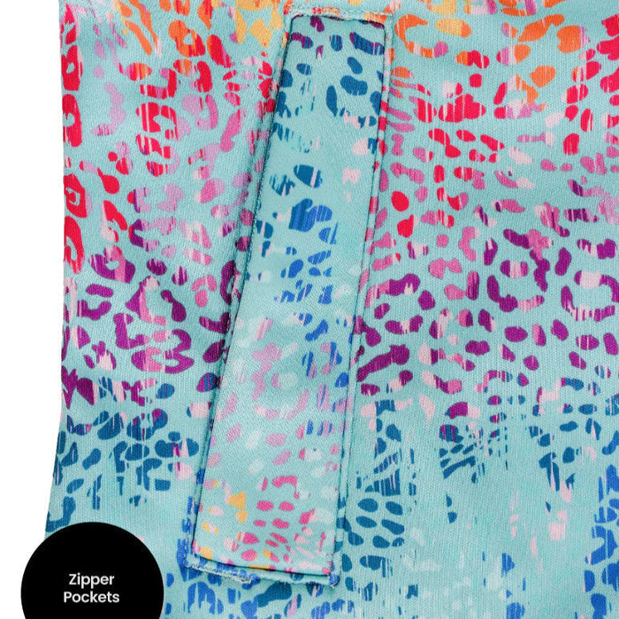 Rainbow Leopard All Weather Waterproof & Windproof Eco Hoodie