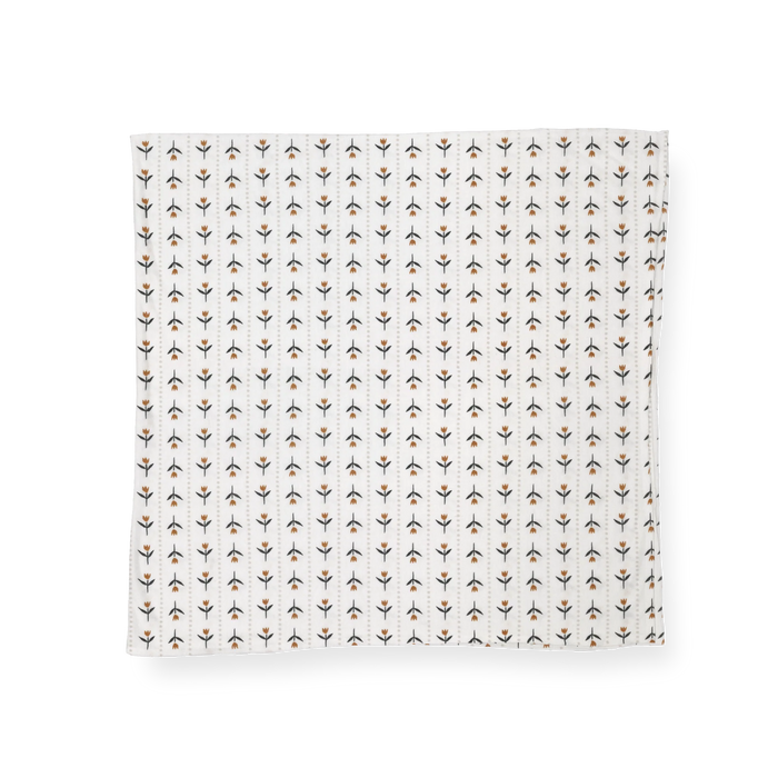 Stretch Knit Swaddle Blanket - Tulip Stripe