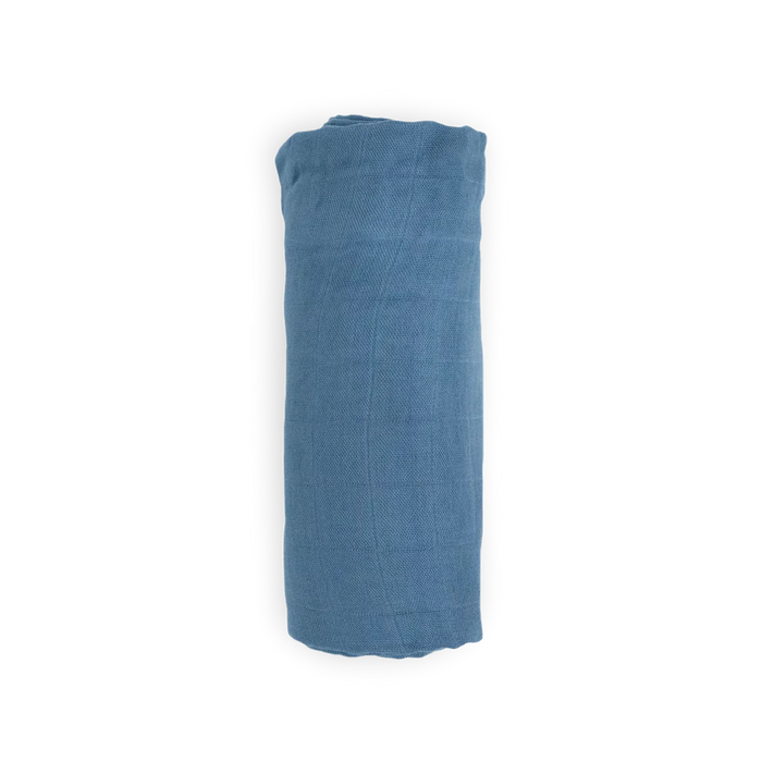 Dusk Blue Deluxe Muslin Swaddle Blanket