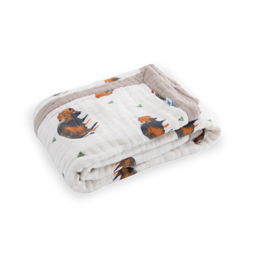 Bison Cotton Muslin Baby Quilt - Nature Baby Outfitter