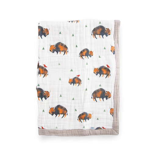 Bison Cotton Muslin Baby Quilt - Nature Baby Outfitter