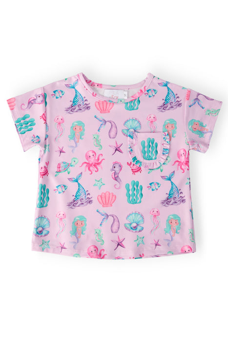 Under the Sea Ruffle Pocket Tee