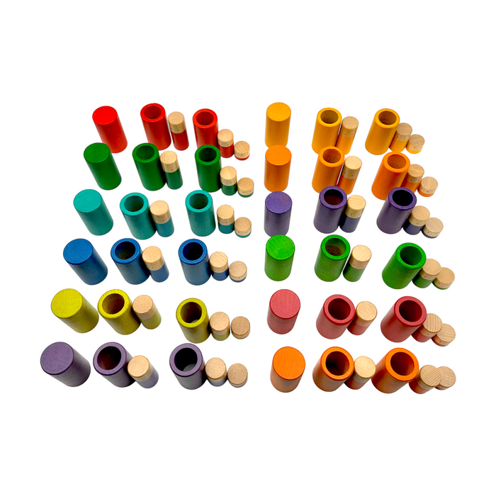 72 Pcs Rainbow Lola Stack & Sort Play Set