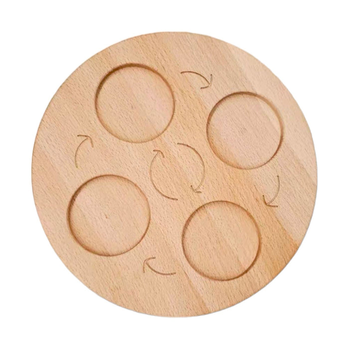 Double-Sided Wooden Life Cycle Board