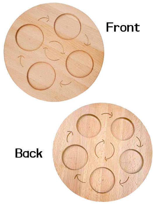 Double-Sided Wooden Life Cycle Board