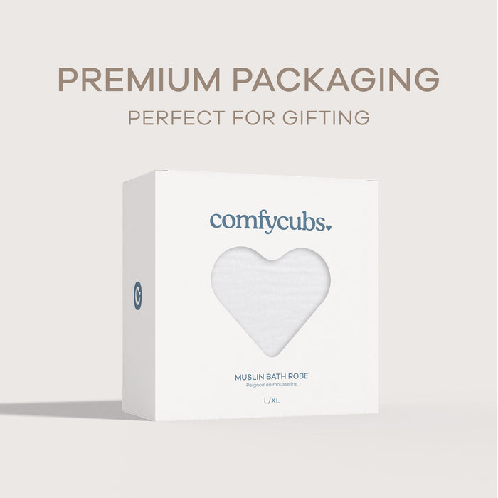 Muslin Bathrobe in White