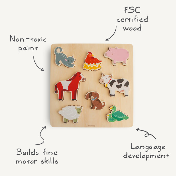 Wooden Farm Puzzle - Nature Baby Outfitter