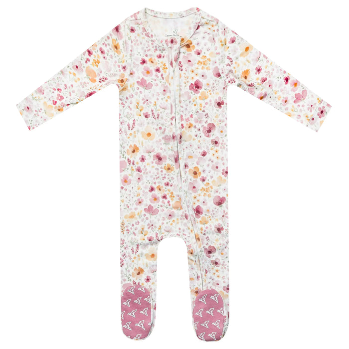 Diana Zip-Up Footie Pajama