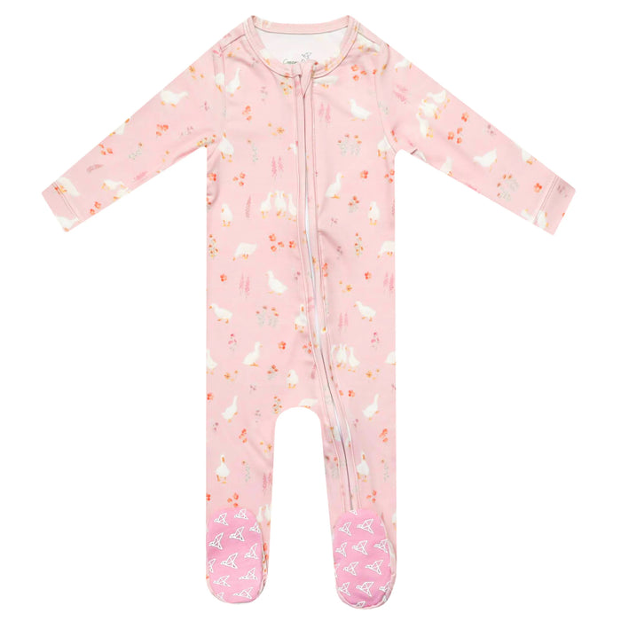 Gigi Convertible Zip-Up Footie Pajama