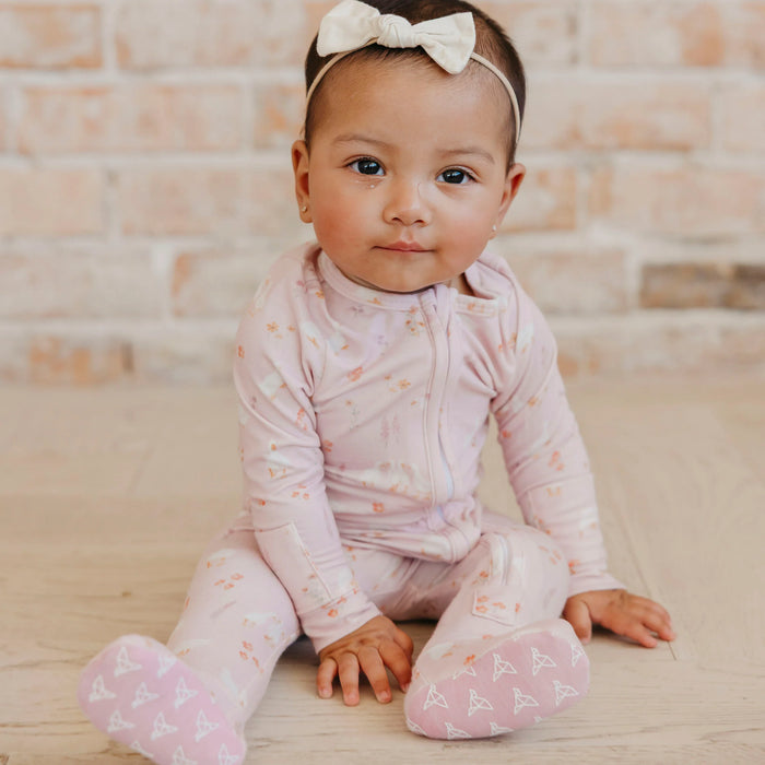 Gigi Zip-Up Footie Pajama