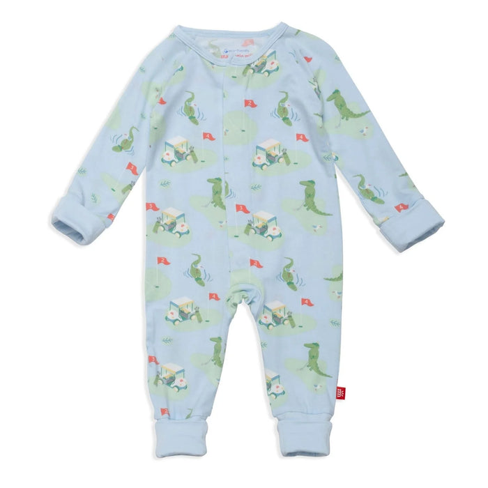 A Putt Above Modal Magnetic Grow with Me Convertible Romper/Sleeper