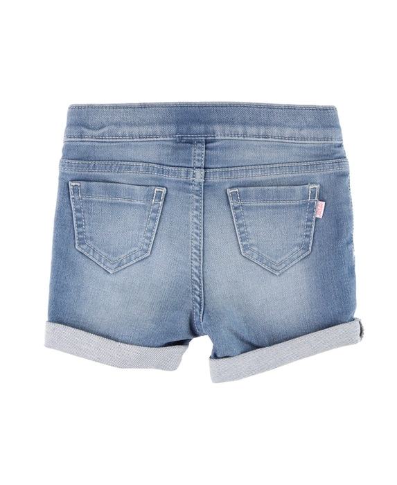 Light Wash Denim Girl's Stretch Shorts