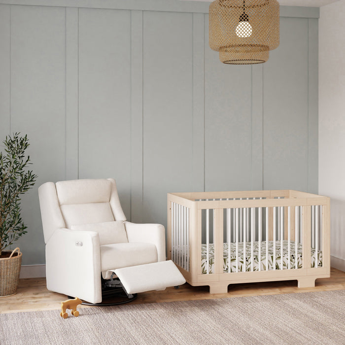 Babyletto Kiwi Plus Power Recliner and Swivel Glider with Power Adjustable Headrest and USB Port