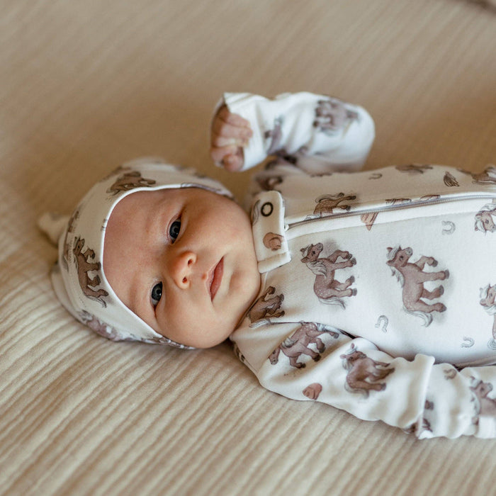 Little Lasso | Organic Zipper Footie