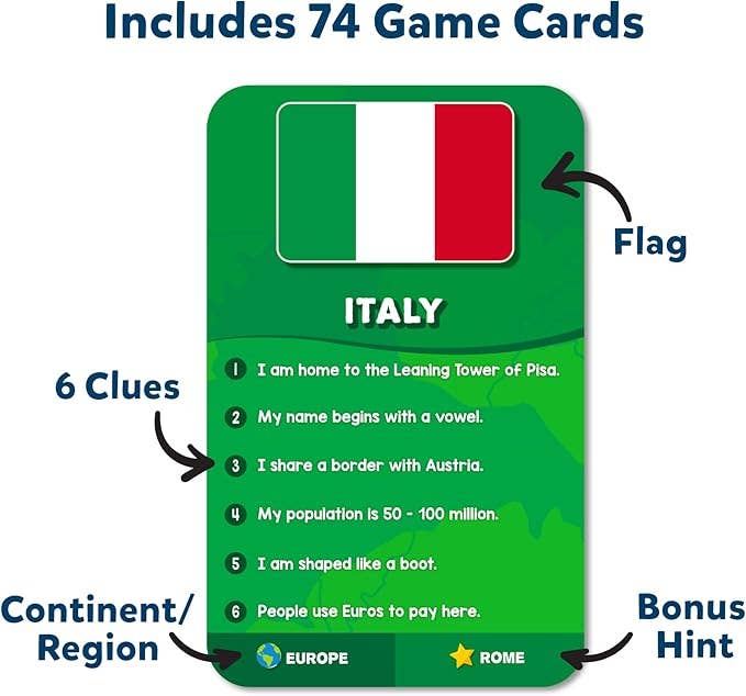 Scout It Out Countries of The World Board Game