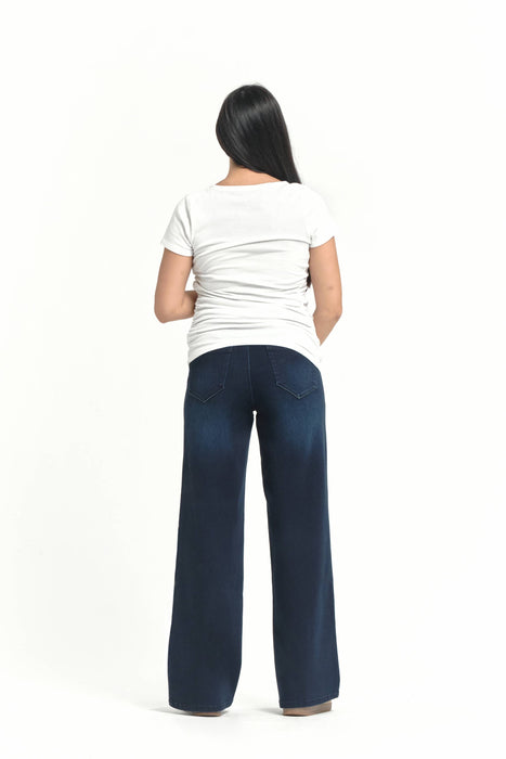 Maternity 32" Better Butter Wide Leg Jean in Yanique