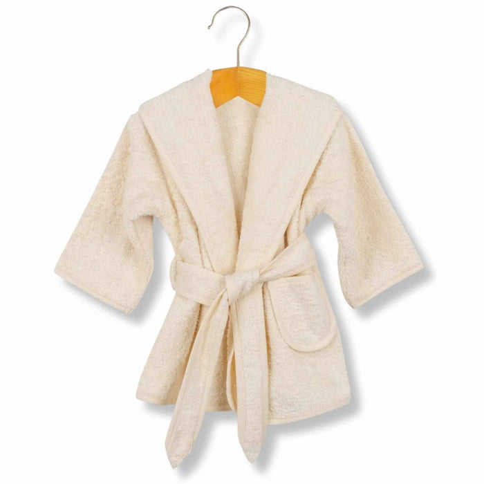 Hooded Toddler Bathrobe - GOTS Certified Organic Cotton