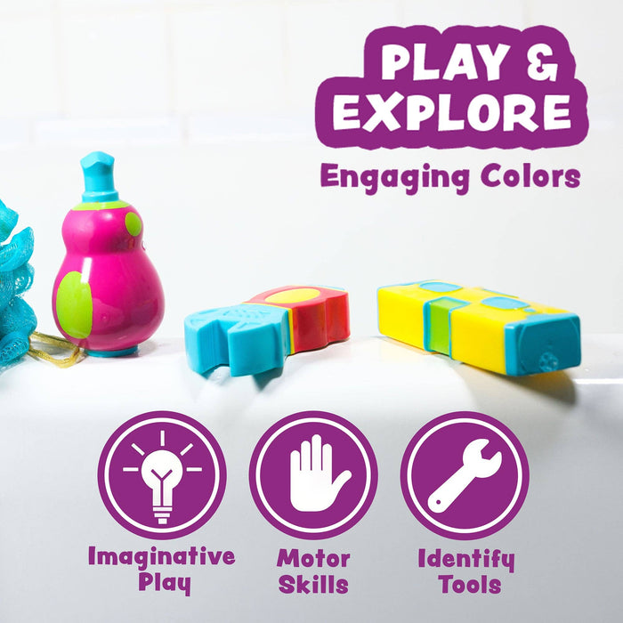 Tools Mold Free Bath Toys, 6 Pack