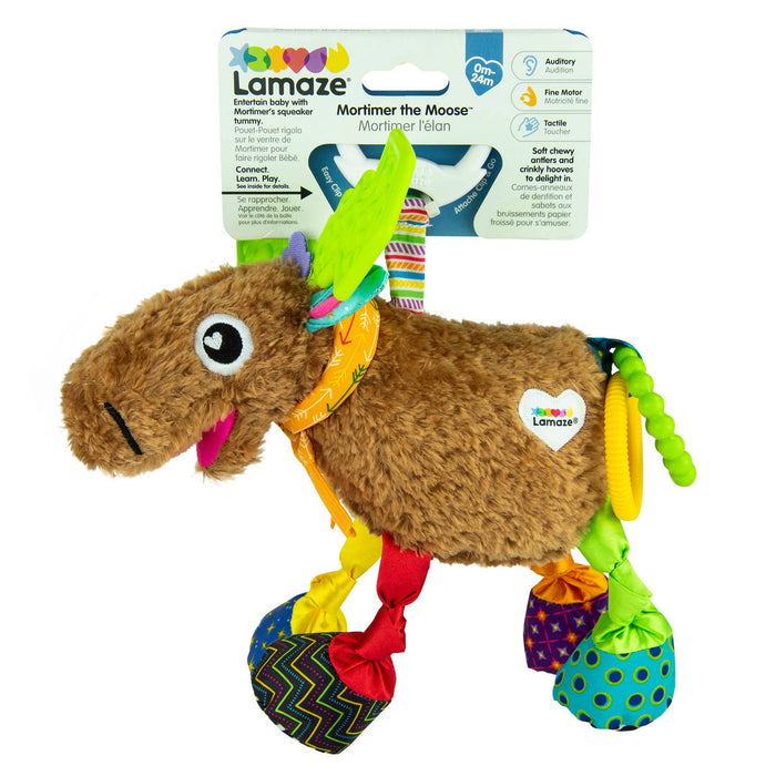 TOMY Lamaze Mortimer the Moose Clip&Go Stroller Toy for Baby