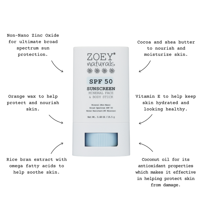 Fragrance-Free SPF 50 Mineral Sunscreen Stick
