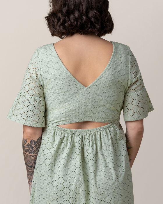 Dahlia Eyelet Maternity & Nursing Dress