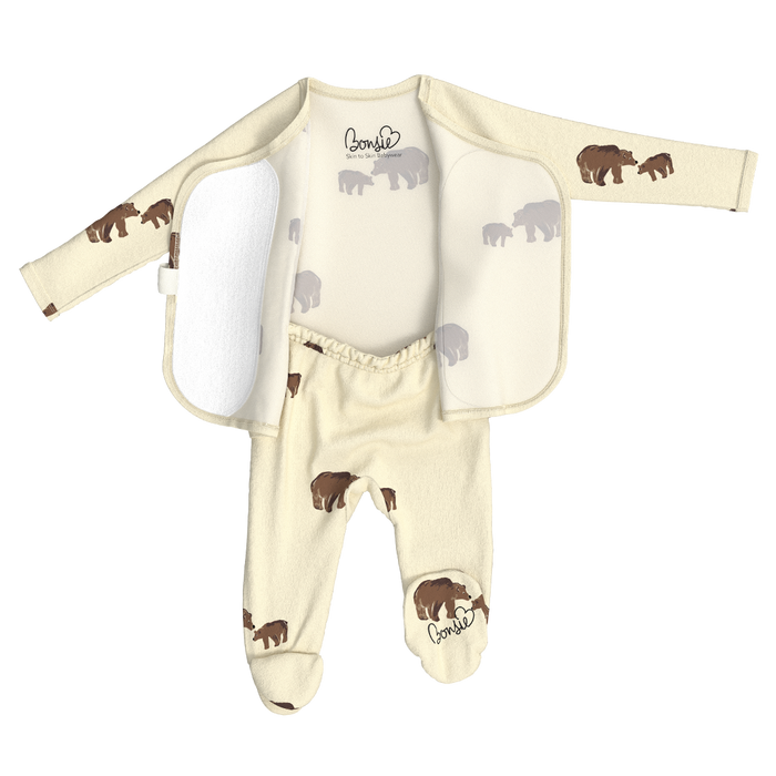 Mama Bear Bamboo Footie Pajamas