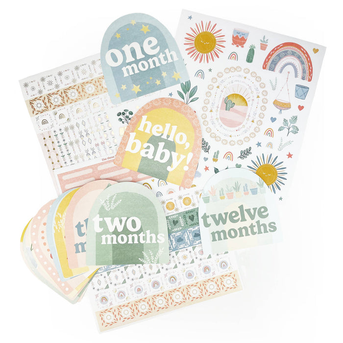 Hello, Baby - Boho-lnspired Keepsake Milestone Book Ages 0-3