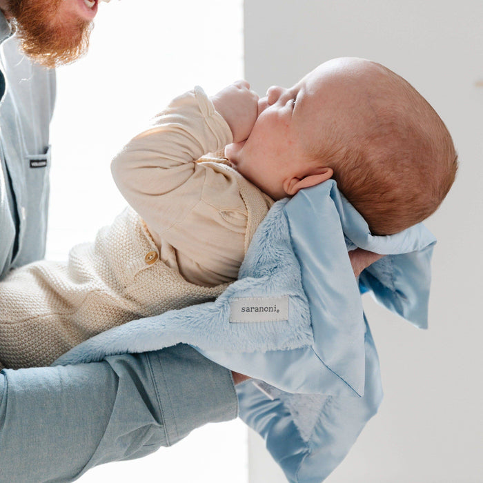 SATIN BORDER RECEIVING BLANKETS
