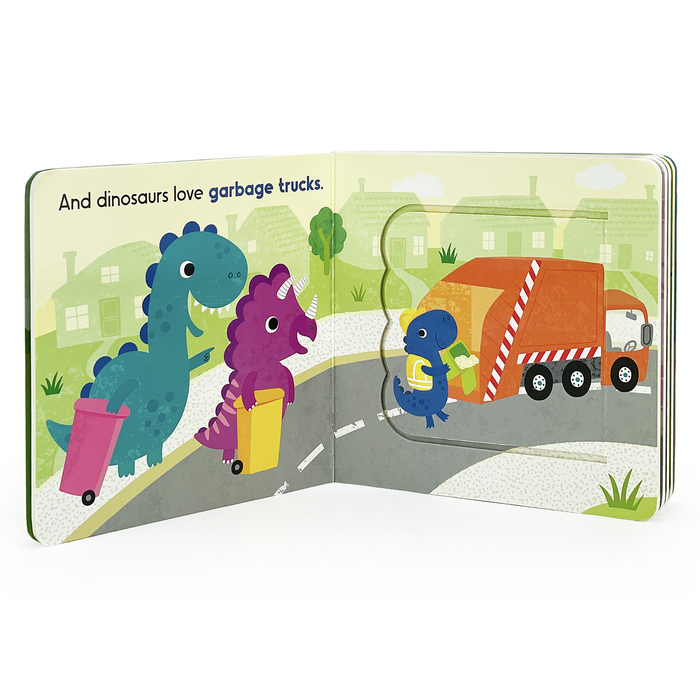 Dinos Love Diggers Lift-a-Flap Dinosaur Board Book