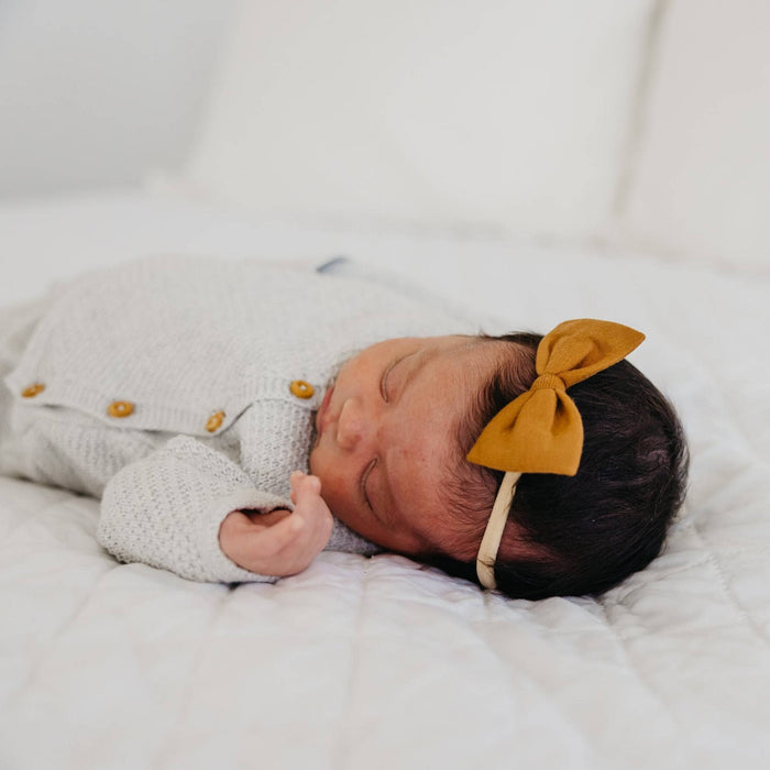 Bowtie Baby Bow - Camel