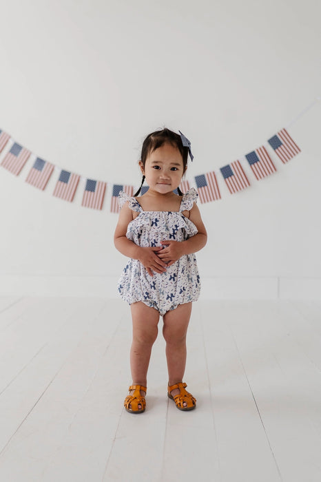 Balloon Dogs Gauze Bubble Romper