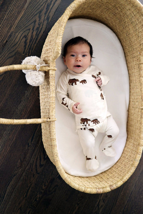 Mama Bear Bamboo Footie Pajamas
