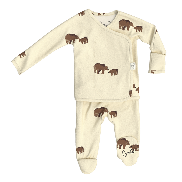 Mama Bear Bamboo Footie Pajamas