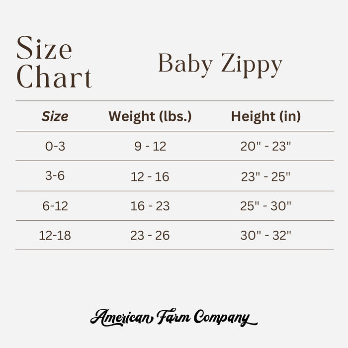 Blue Chickens & Blooms Ribbed Cotton Zippy Pajamas