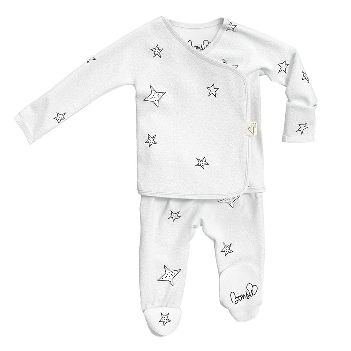 Stars Bamboo Footie Pajamas