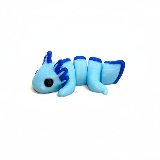 Axolotl (Blue) • Mini 3D Printed Articulated Animal • Flexi Animals [#29] - Nature Baby Outfitter