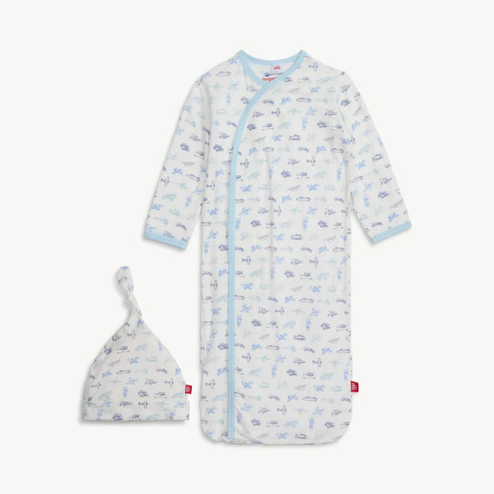 Airplanes Magnetic Gown & Hat Set