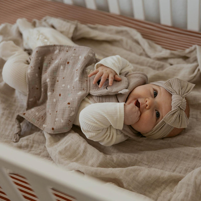 100% Muslin Lovey - Alpaca
