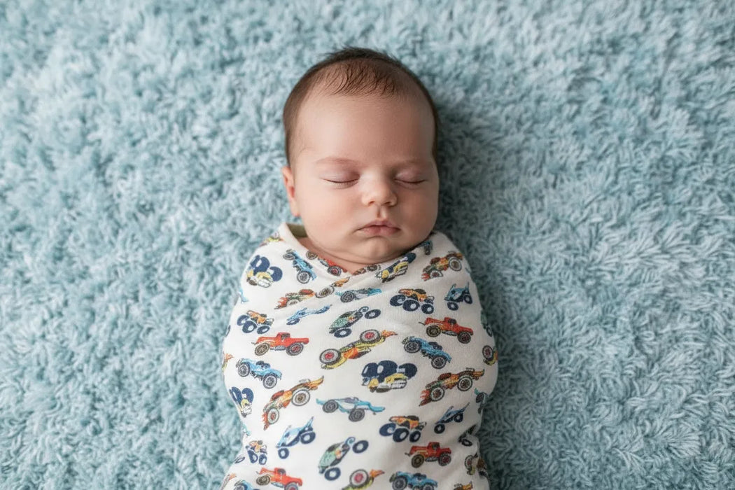 Wild Wheels Swaddle