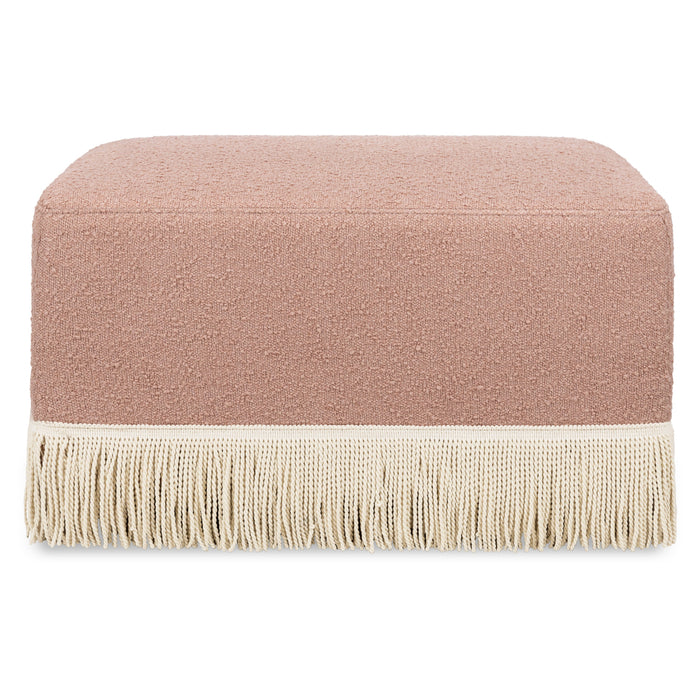 Namesake Crawford Gliding Ottoman | Boucle with Tassel Fringe