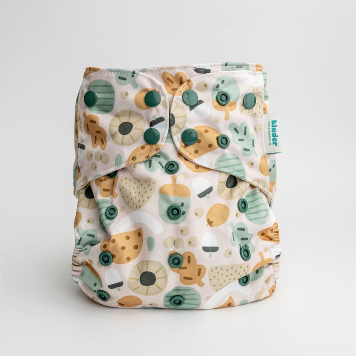 Nature: Essentials Pocket Cloth Diaper with Athletic Wicking Jersey, Grows with your Baby